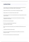 CAPA&sol;CPAN exam 2023 with 100&percnt; correct answers
