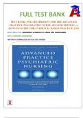 TEST BANK FOR PSYCHOTHERAPY FOR THE ADVANCED PRACTICE PSYCHIATRIC NURSE: A HOW-TO GUIDE FOR EVIDENCE-BASED PRACTICE 2ND EDITION WHEELER | 100% CORRECT ANSWERS WITH RATIONALES