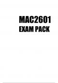 MAC2601 EXAM PACK 2023