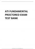 ATI FUNDAMENTALS PROCTORED EXAM TEST BANK 2023 2024.GRADED A+