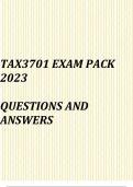 Taxation of Business Activities(TAX3701 Exam pack 2023)