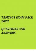 TAM2601 Exam pack 2023