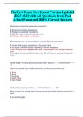 Fin Cert Exam New Latest Version Updated  2023-2024 with All Questions from Past  Actual Exam and 100&percnt; Correct Answers