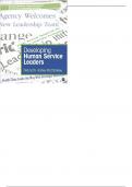Developing Human Service Leaders 1st ed By Harley McClaskey - Test Bank