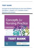 Concepts for Nursing Practice TEST BANK by Jean Foret Giddens 3rd Edition | Complete Guide | Questions and answers.