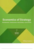 Economics Of Strategy 7th Edition By David Dranove - Test Bank