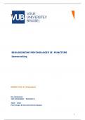 Samenvatting Biologische Psychologie II: functies (1003186BER)