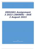 EED2601 Assignment  3 2023 &lpar;386989&rpar; - DUE  2 August 2023 EEITY 1 D2601 Assignment 3 2023 ACTIV