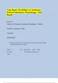 Test Bank 7th Edition or Anatomy PattonThibodeau Physiology- Test BanK