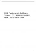 HESI Fundamentals Exit Exam Version 1 (V1) (2022-2023) (All 55 Q&A) (100% Verified Q&.pdf