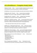 AI in Healthcare &ndash; Complete Study Guide