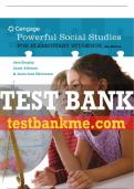 Test Bank For Powerful Social Studies for Elementary Students - 4th - 2018 All Chapters - 9781305960541
