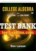 Test Bank For College Algebra - 10th - 2018 All Chapters - 9781337282291
