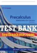 Test Bank For Precalculus: Mathematics for Calculus - 8th - 2024 All Chapters - 9780357753637