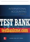 Test Bank For International Accounting&comma; 5th Edition All Chapters - 9781259747984