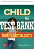 Test Bank For Child&comma; 3rd Edition All Chapters - 9781265409036