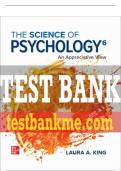 Test Bank For The Science of Psychology: An Appreciative View, 6th Edition All Chapters - 9781264194957