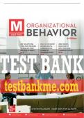 Test Bank For M&colon; Organizational Behavior&comma; 5th Edition All Chapters - 9781260261561