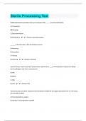 Sterile Processing&vert; 205 Test Questions with 100&percnt; Correct Answers &vert; Updated & Verified