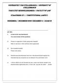 UNIVERSITY OF STELLENBOSCH FACULTY OF LAW CONSTITUTIONAL LAW 271 EXAM.