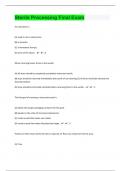 Sterile Processing &vert;225 Final Exam Questions with 100&percnt; Correct Answers &vert; Verified 2023