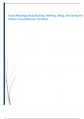 Davis Advantage Basic Nursing&colon; Thinking&comma; Doing&comma; and Caring 3rd  Edition Treas Wilkinson Test Bank 