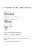 Comprehensive NCLEX-RN ATI review Questions & Answers 2023 ( A+ GRADED 100% VERIFIED)