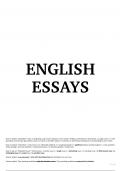 Consolidation of 107 corrected English essays on various topics