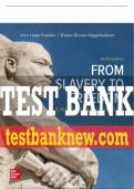 Test Bank For From Slavery to Freedom, 10th Edition All Chapters - 9780073513348
