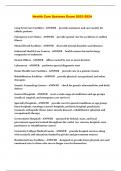 Health Care Systems Packaged Exams 2023-2024