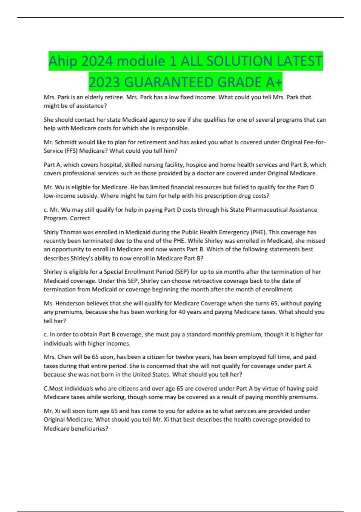 Guaranteed Ahip Module 5 Pass: Quizlet Mastery 2024 - gb83mua