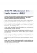 NR 255 ATI RN Fundamentals Online Practice Assessment B Questions & Answers 2023 ( A+ GRADED 100% VERIFIED)