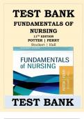 Test Bank for Fundamentals of Nursing 11th Edition Potter Perry, Newest Version-2022