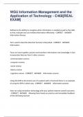 WGU Information Management and the  Application of Technology - C468&lbrack;REAL  EXAM&rsqb;