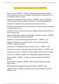 Health Care Delivery Systems Unit Test 2023-2024