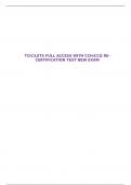 TCIC&sol;LETS FULL ACCESS WITH CCH&sol;CCQ RE-CERTIFICATION TEST NEW EXAM