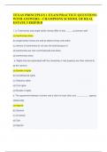 TEXAS PRINCIPLES 1 EXAM PRACTICE QUESTIONS WITH ANSWERS - CHAMPIONS SCHOOL OF REAL ESTATE&period;VERIFIED
