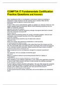 COMPTIA IT Fundamentals Certification Practice Questions and Answers
