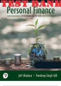 TEST BANK for Personal Finance, Canadian Edition, 5th edition by Jeff Madura and Hardeep Singh Gill
