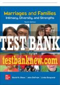 Test Bank For Marriages and Families: Intimacy, Diversity, and Strengths, 10th Edition All Chapters - 9781260837032