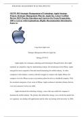 NETW 583 Strategic Management of Technology Apple Strategy Project, Strategic Management Plan for Apple Inc. Latest Verified Review 2023 Practice Questions and Answers for Exam Preparation, 100% Correct with Explanations, Highly Recommended, Download to S