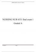 NURS 6531 final exam Complete Latest 2023 A+ 100%