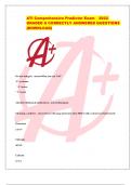 ATI Comprehensive Predictor Exam 2022 GRADED A CORRECTLY ANSWERED QUESTIONS &lbrace;DOWNLOAD&rcub;