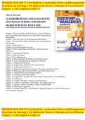 Test Bank for Leadership Roles and Management Functions in Nursing 11th Edition by Carol J Huston / All Chapters 1-25 / Full Complete