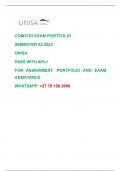 COM3703 EXAM PORTFOLIO SEMESTER 02 2023 UNISA PASS WITH 80%+