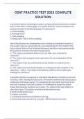 OSAT PRACTICE TEST 2023 COMPLETE SOLUTION