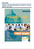 Latest Test Bank for Primary Care: Art and Science of Advanced Practice Nursing - An Interprofessional Approach 5th edition Dunphy All Chapters (1-82) | A+  graded Complete Guide 2023