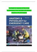 Test Bank for Anatomy & Physiology for Emergency Care, 3rd Edition By Bledsoe Chapter 1 - 20 | 100 % Verified