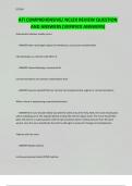 ATI COMPREHENSIVE&sol; NCLEX REVIEW QUESTION AND ANSWERS &lpar;VERIFIED ANSWERS&rpar;