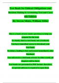 TEST BANK For Ethical Obligations and Decision-Making in Accounting Text and Cases 6th Edition By Steven Mintz&comma; William Miller&vert; Complete Chapter &vert; 100 &percnt; Verified